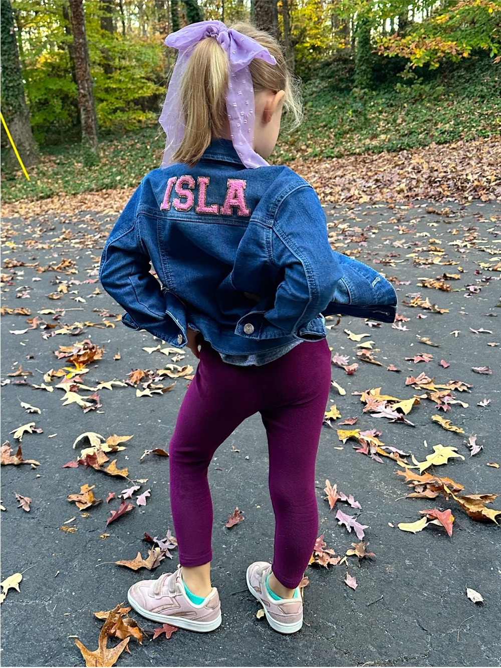 Customized Girls' Denim Jacket “Isla”